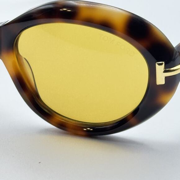 Tom Ford Sunglasses FT1328 53E Havana Oval Frame Brown Lens 55mm Icon Collection main image 10